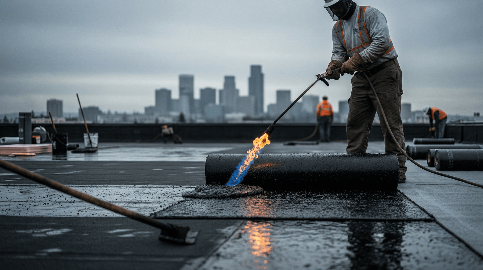 Bonney Lake roofing company — licensed Bonney Lake roofer installing new asphalt shingle roof in Pierce County